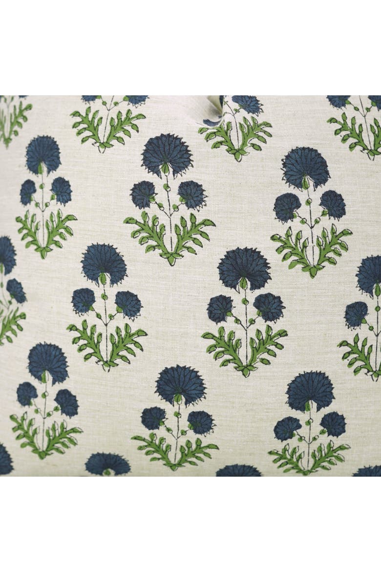 Rishi Handcrafted Boho Farmhouse Pillow Cover, Alternate, color, Blue
