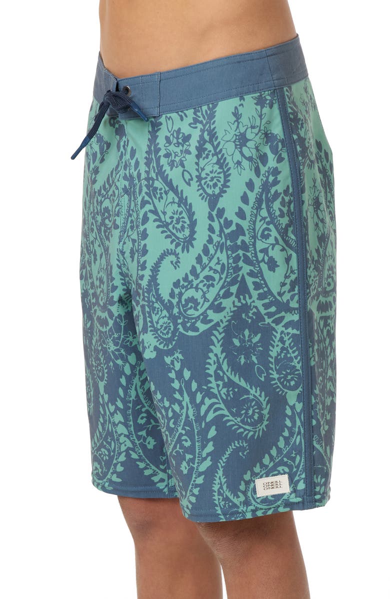 O'Neill Kids' Lineup Board Shorts, Alternate, color, Malachite Green