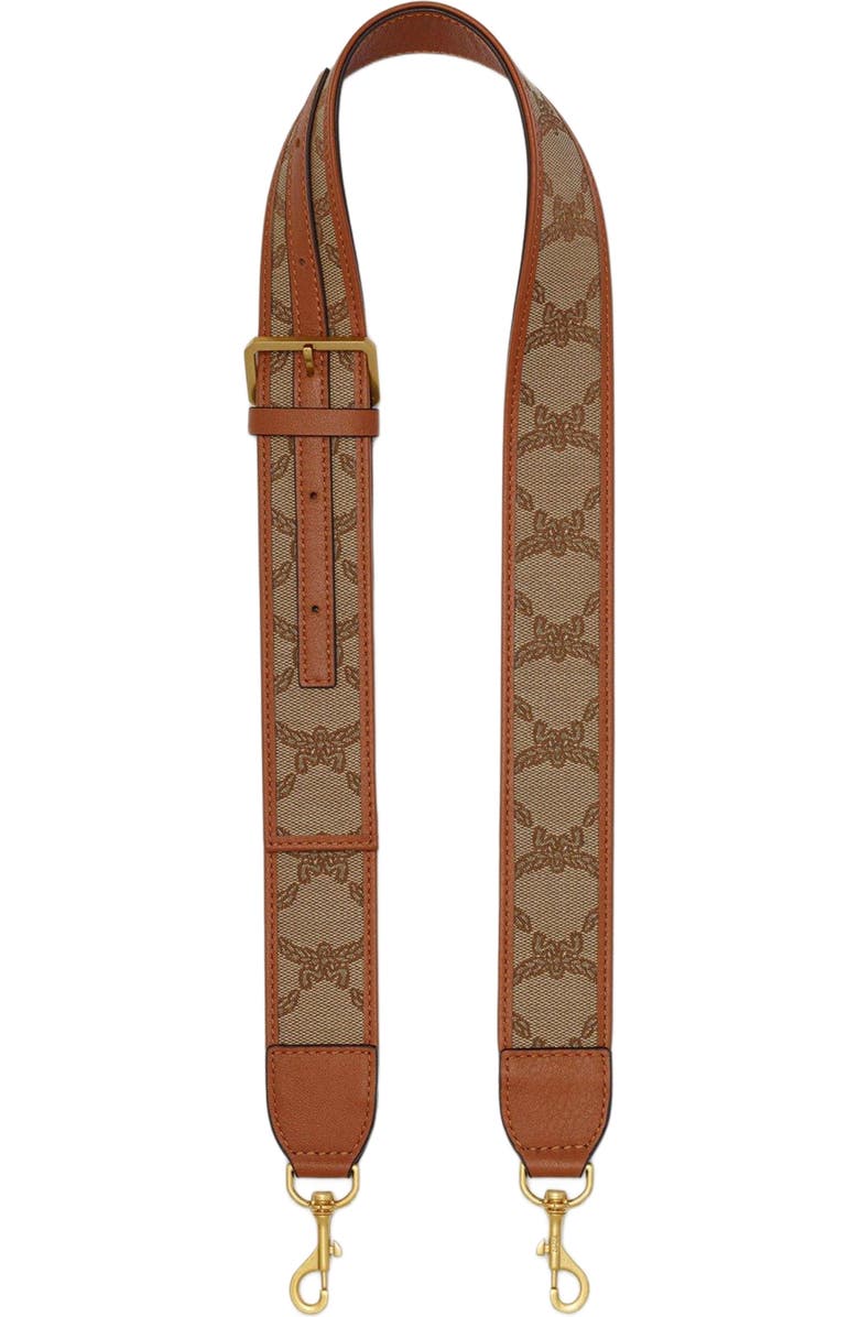 MCM Himmel Shoulder Strap in Lauretos Jacquard, Main, color,
