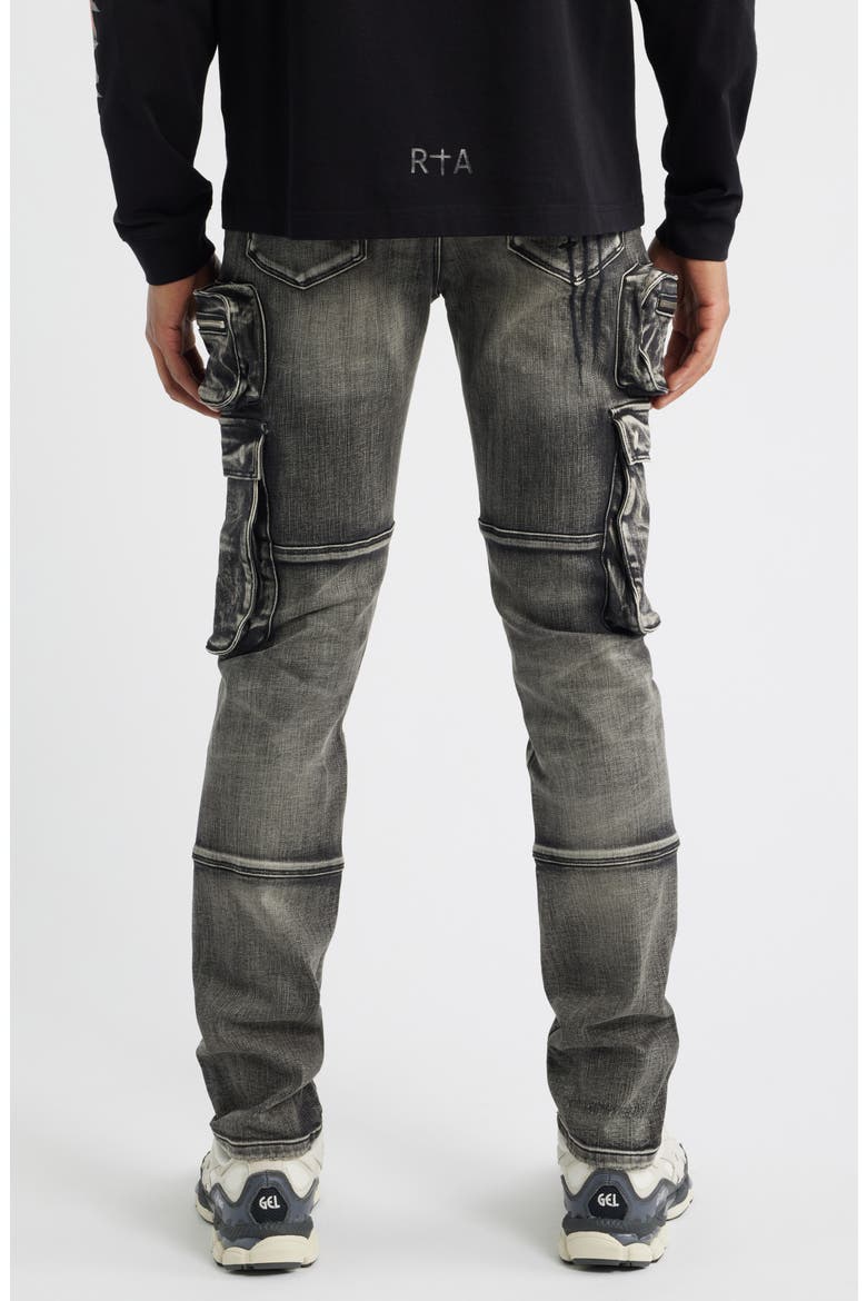 Slate Cargo Skinny Jeans, Alternate, color, ASH STORM