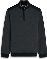 Bugatchi Mélange Quarter Zip Top