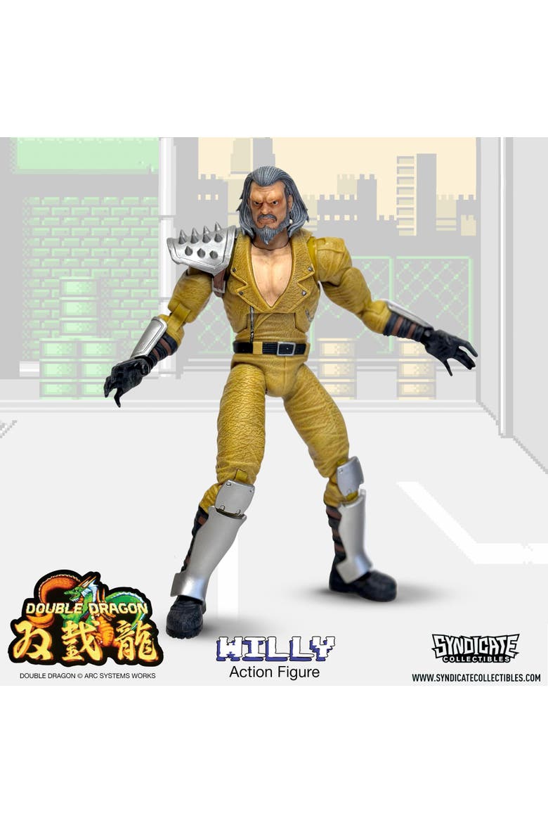 Double Dragon Willy 7-Inch Deluxe Action Figure, Alternate, color, Gold