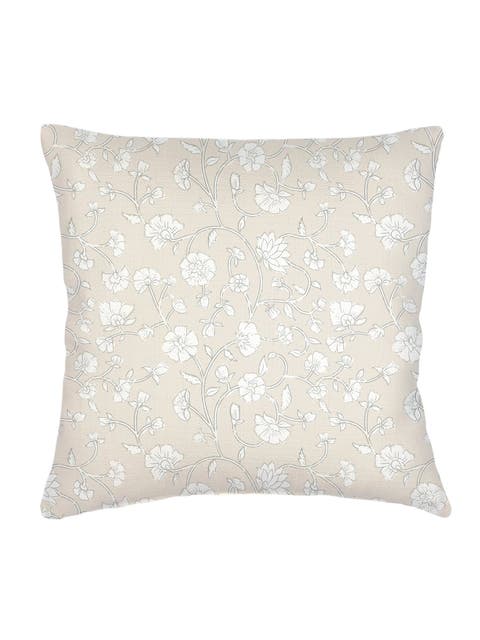Jaipur Floral Linen Pillow with Down Insert