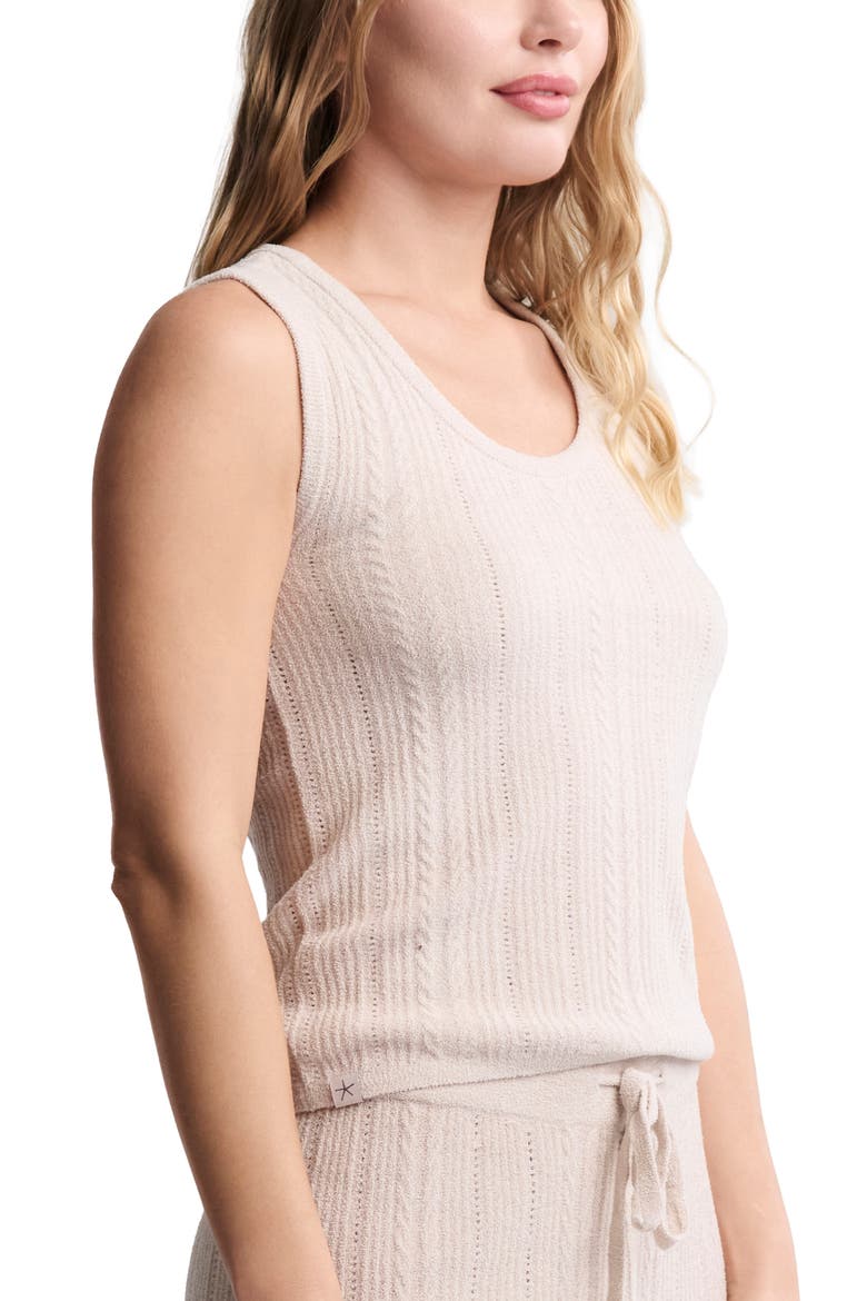 CozyChic™ Cable Knit Tank, Alternate, color, STONE