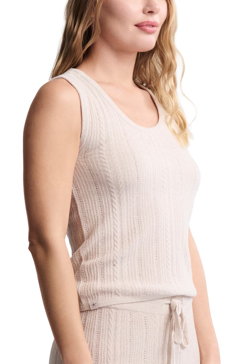 Barefoot Dreams<sup>®</sup> CozyChic<sup>™</sup> Cable Knit Tank, Alternate, color, Stone