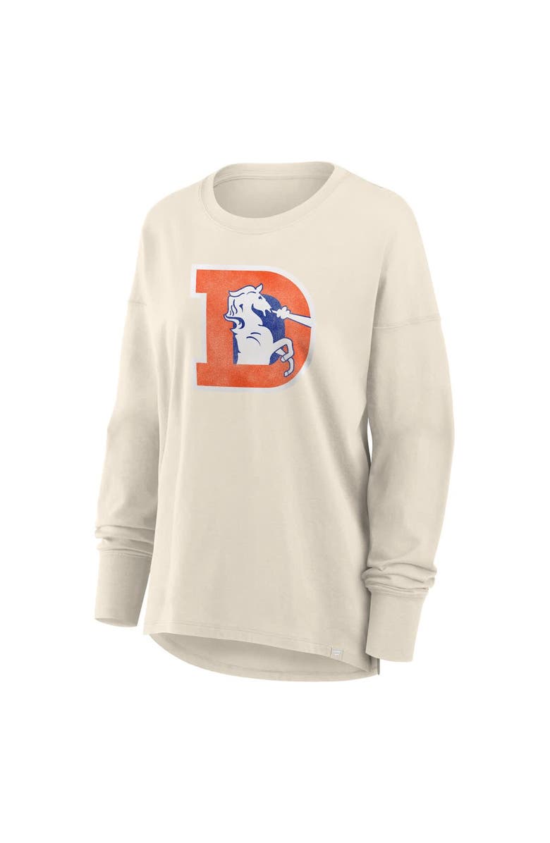 FANATICS Women's Fanatics Cream Denver Broncos Dove Legacy Long Sleeve T-Shirt, Alternate, color, 