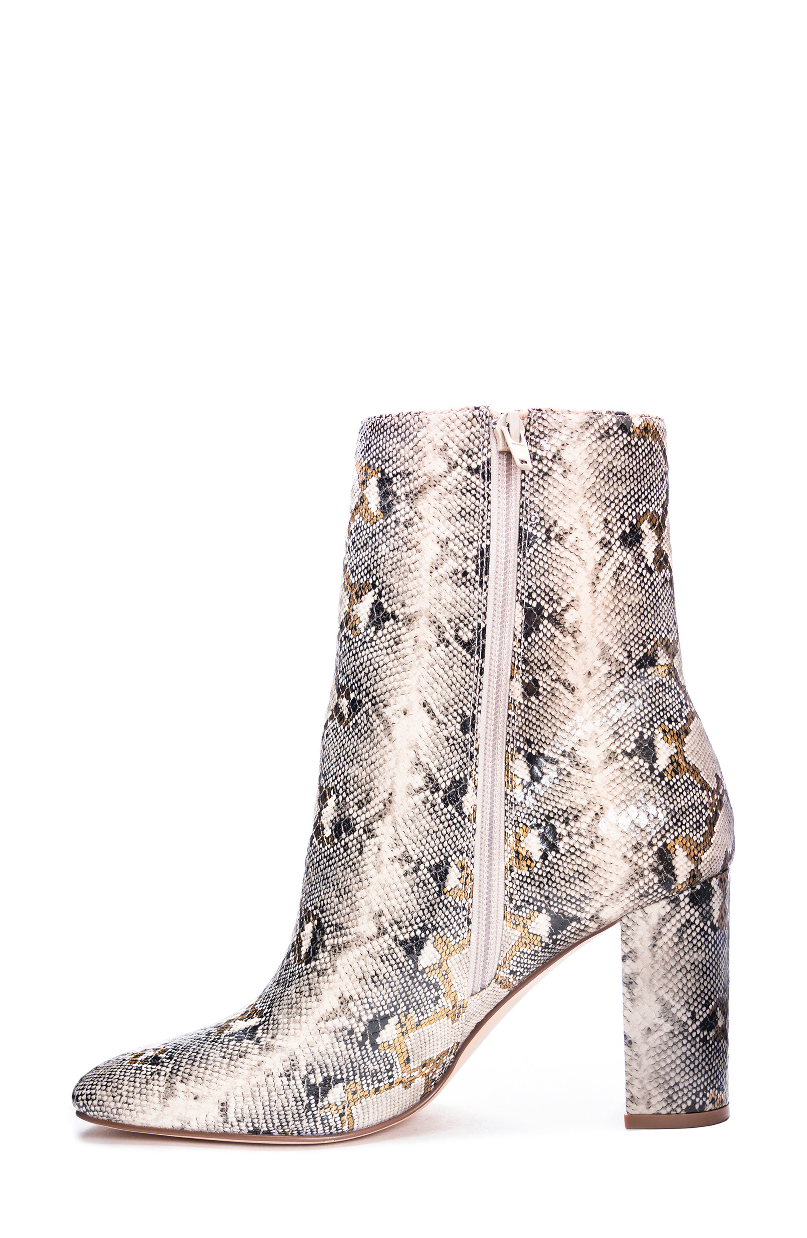 Kind Square Toe Bootie, Alternate, color, BEIGE FAUX LEATHER