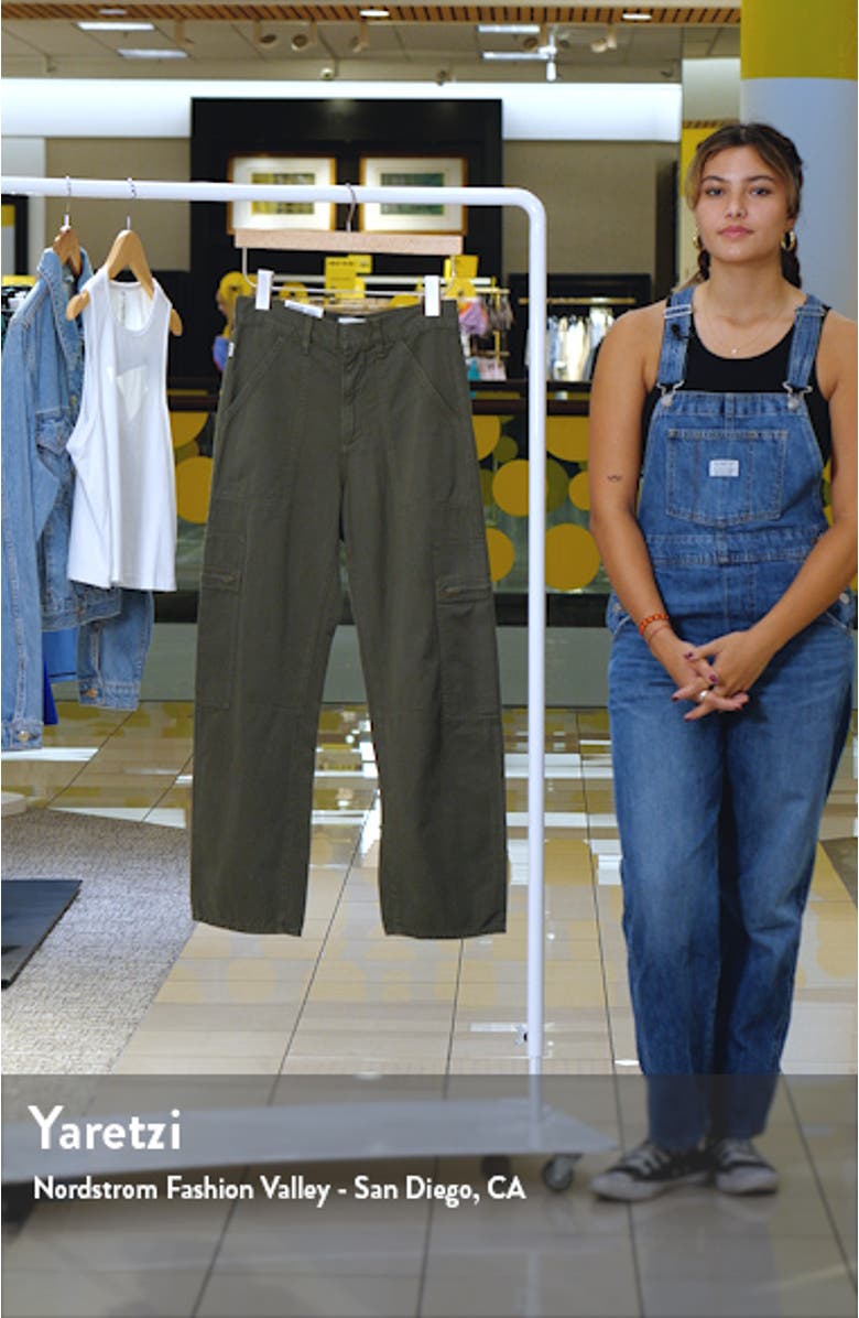 Marcelle Low Rise Barrel Organic Cotton Cargo Pants, sales video thumbnail