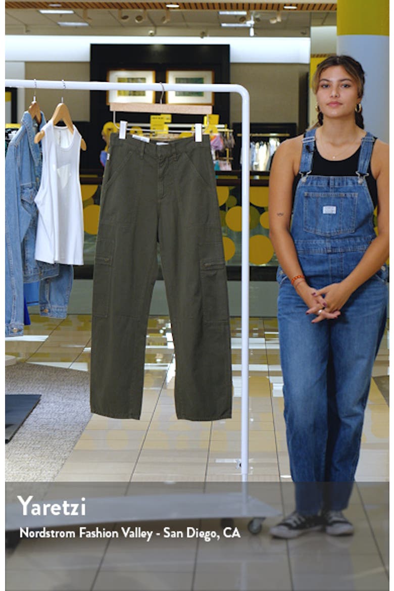 Marcelle Low Rise Barrel Organic Cotton Cargo Pants video