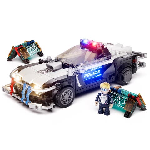 Cyberpunk Police Patrol Car LED Building Set Model CP372P