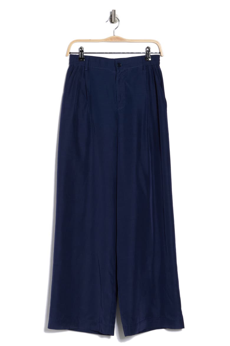Sydnie Pleated Wide Leg Pants, Alternate, color, MIDNIGHT