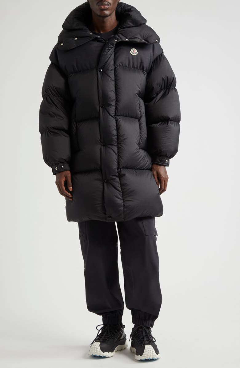 Moncler Verone Longline Down Puffer Parka, Alternate, color,