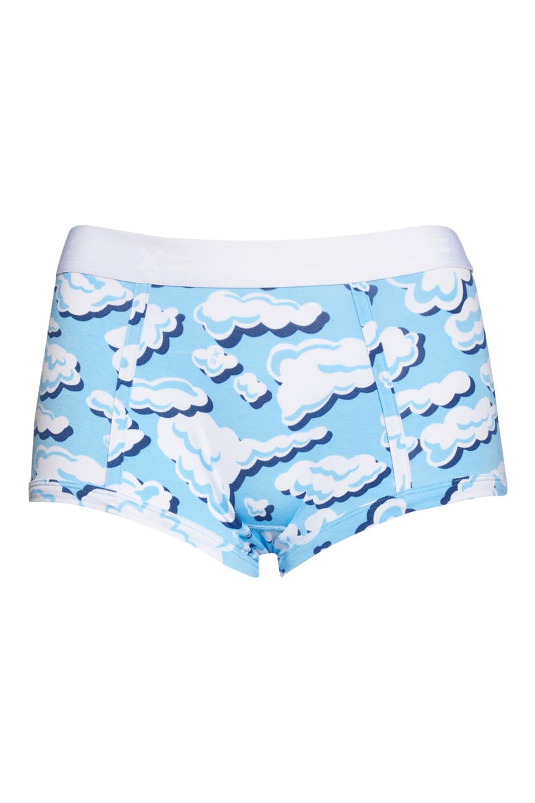 Stretch Modal Boyshorts, Alternate, color, IN THE CLOUDS