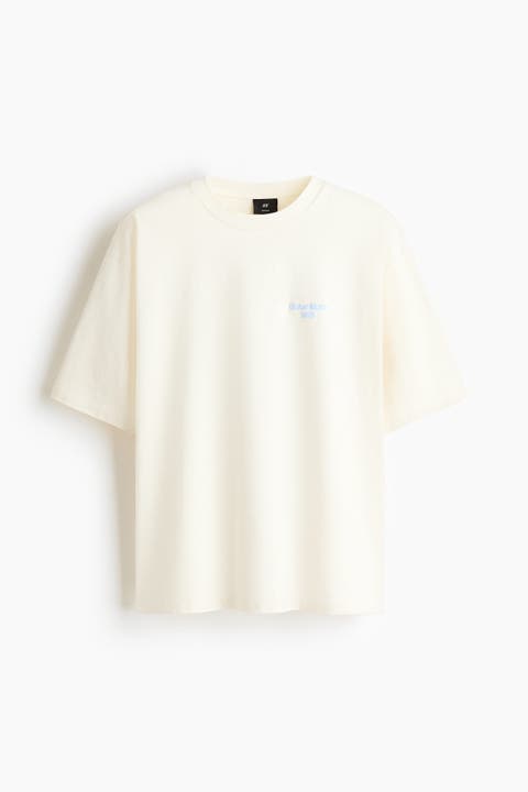 Oversized Fit Printed Cotton T-shirt