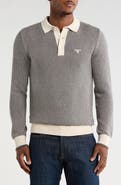 Barbour Long Sleeve Cotton Knit Polo