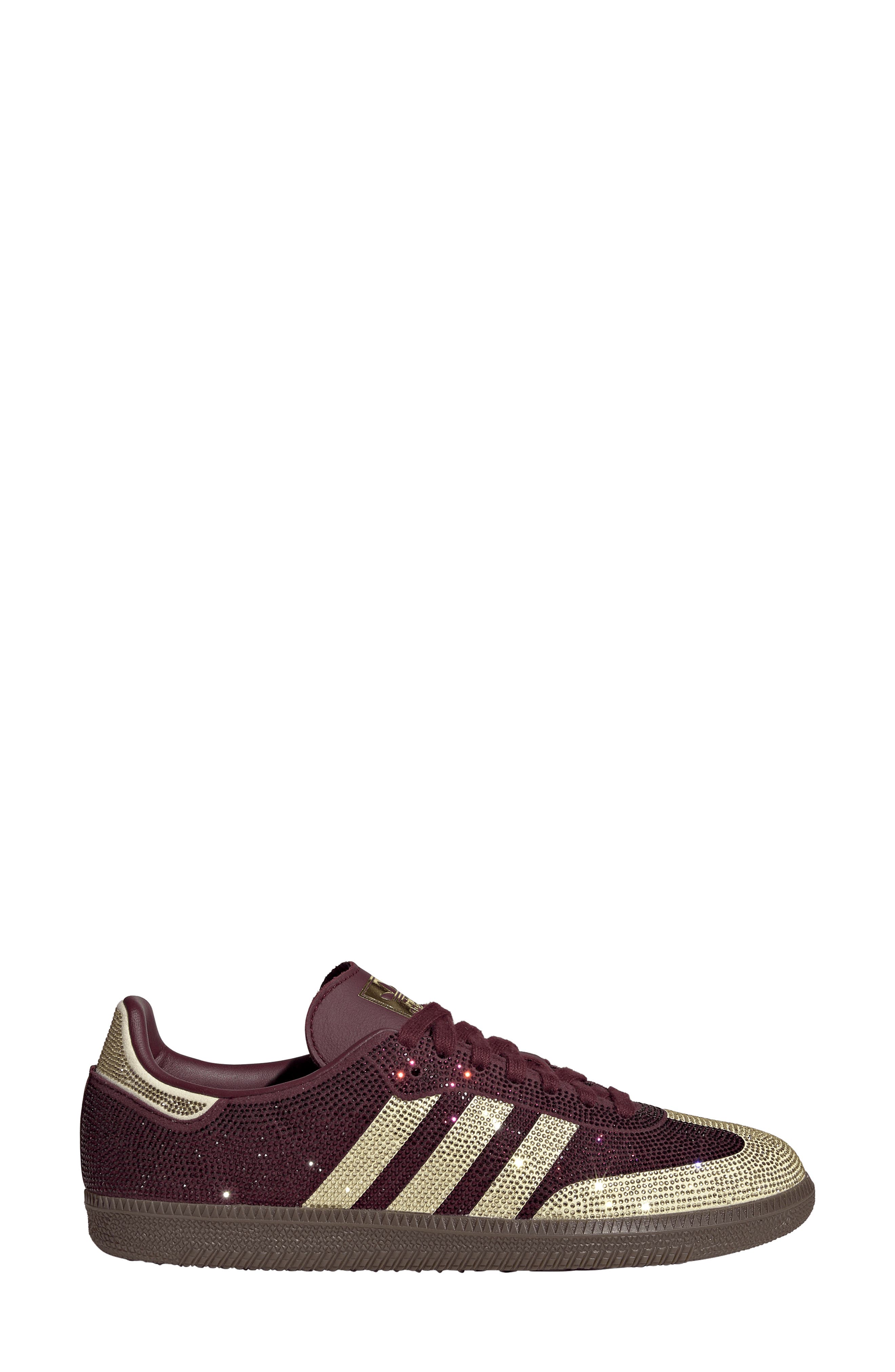 Samba OG Crystal Embellished Sneaker, Alternate, color, MAROON/ WARM VANILLA/ GUM5