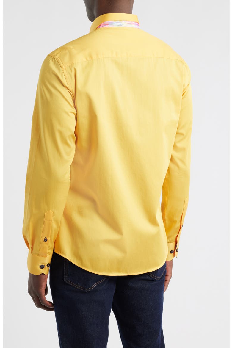 Sinai Collection Cotton Dress Shirt, Alternate, color, MANGO