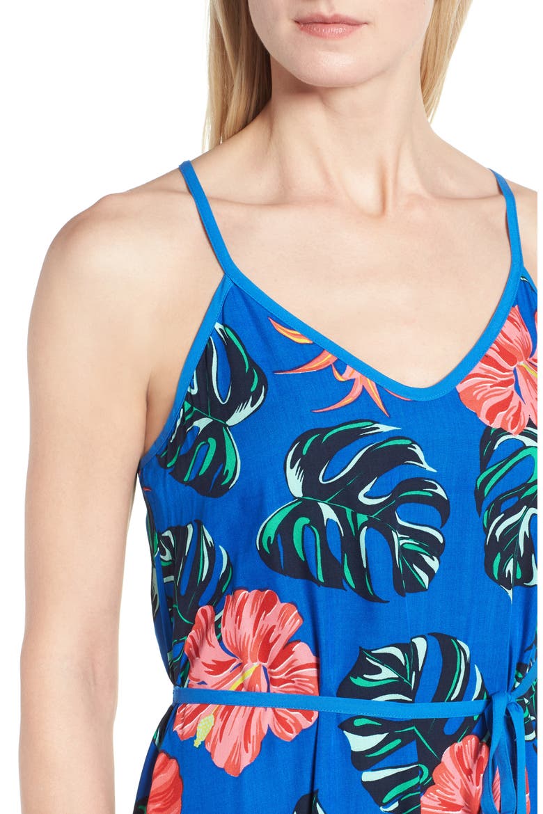 Pina Cool-Ada Midi Slipdress, Alternate, color, COBALT SEA