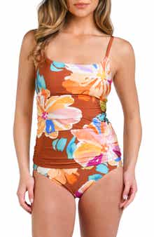 La Blanca Saharan Sands Ruched Underwire Tankini Top