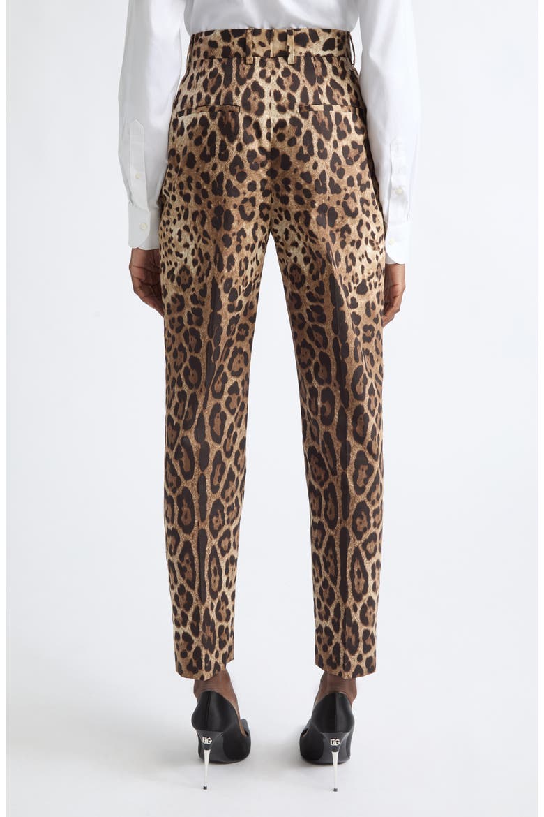 Leopard Print Cotton Poplin Pants, Alternate, color, LEO NEW