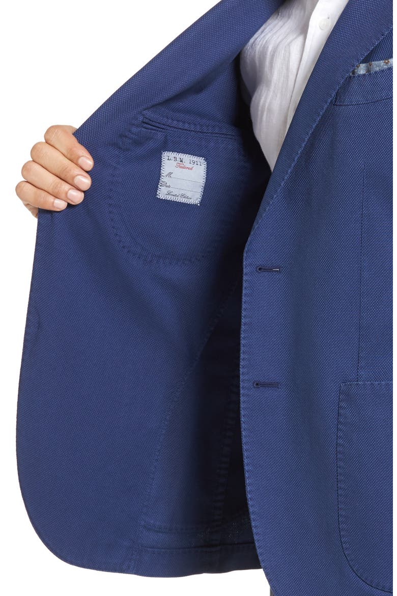 Unconstructed Classic Fit Cotton Blazer, Alternate, color, NAVY