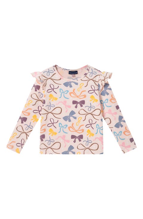 Kids' Long Sleeve Ruffle T-Shirt