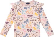 Andy & Evan Kids' Long Sleeve Ruffle T-Shirt