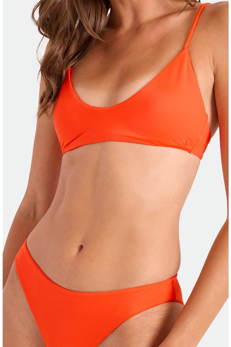 Simply Seamless Bralette Bikini Top, Alternate, color, PERSIMMON