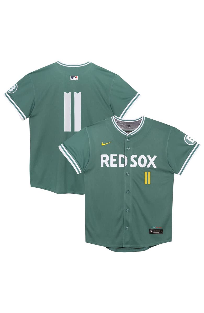 Nike Preschool Nike Rafael Devers Green Boston Red Sox 2025 City Connect Limited Player Jersey, Main, color, 