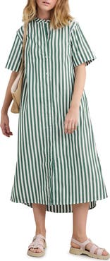 Seasalt Cornwall Harbour Movement Organic Cotton Shirtdress