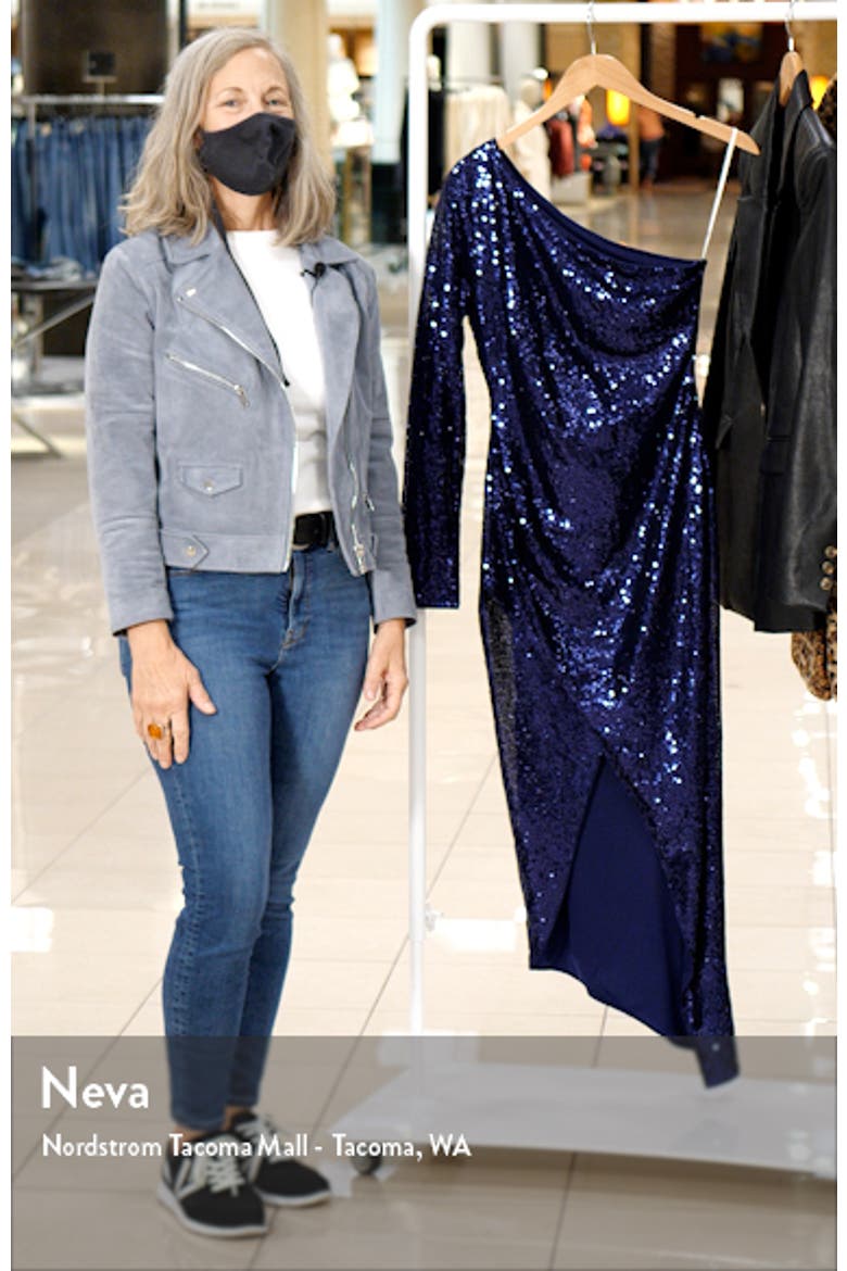 Deja Vu Sequin One-Shoulder Gown video