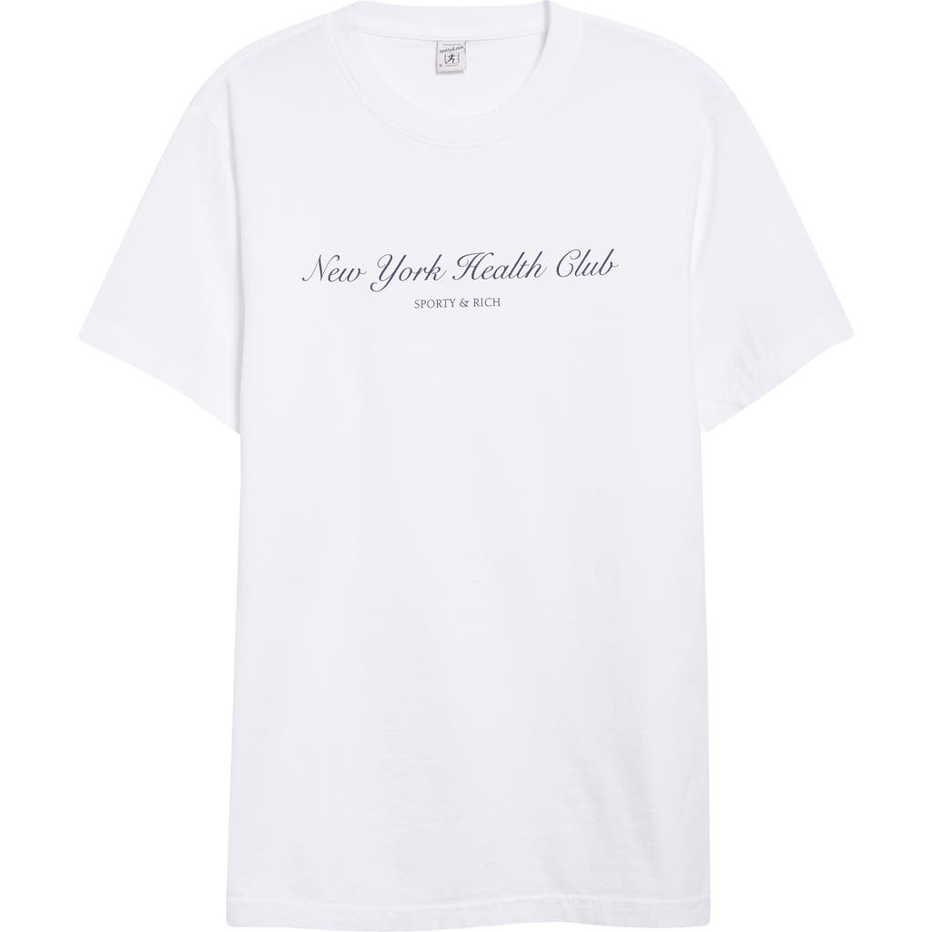 Sporty And Rich Ny Health Club T-shirt In White