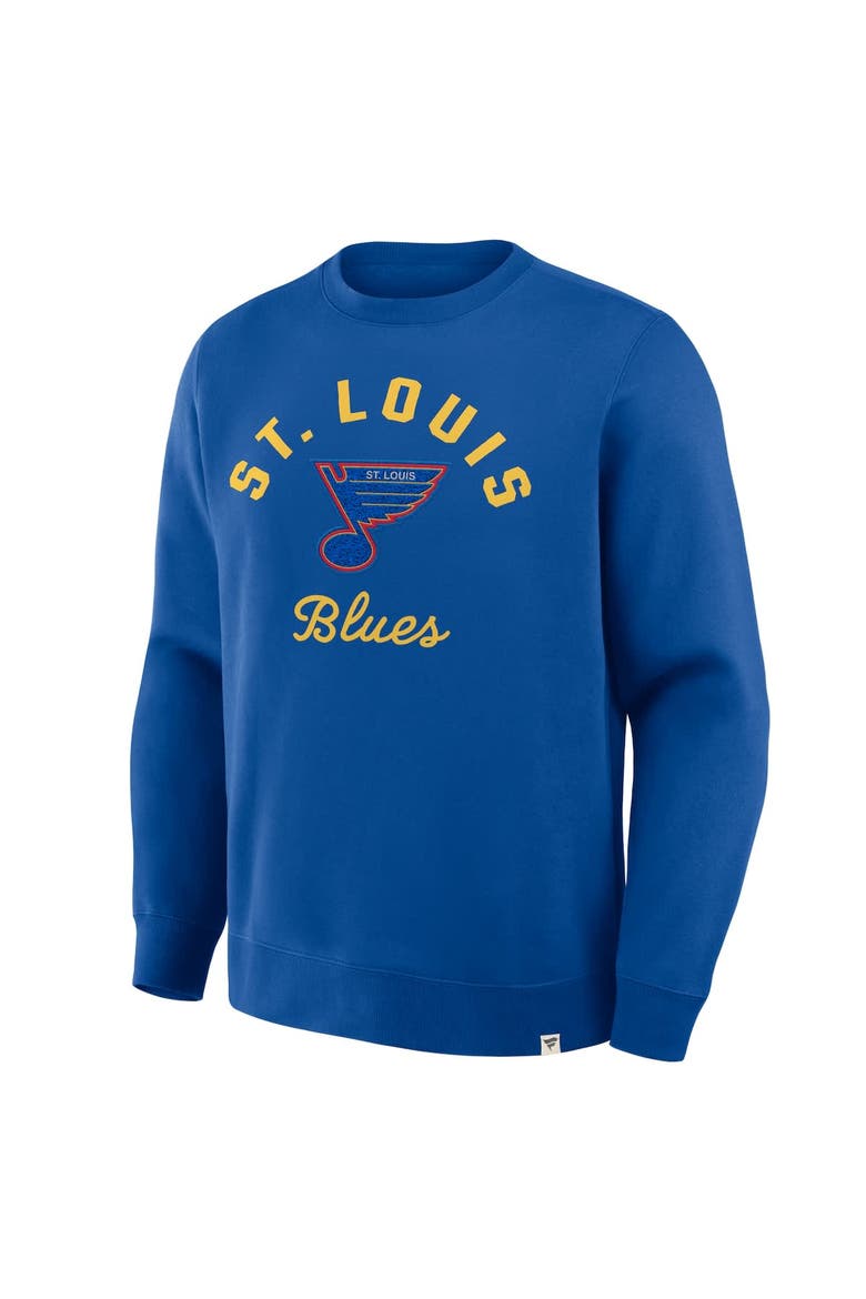 Men's Fanatics Blue St. Louis Blues Vintage Stickler Sweatshirt, Alternate, color, Blue