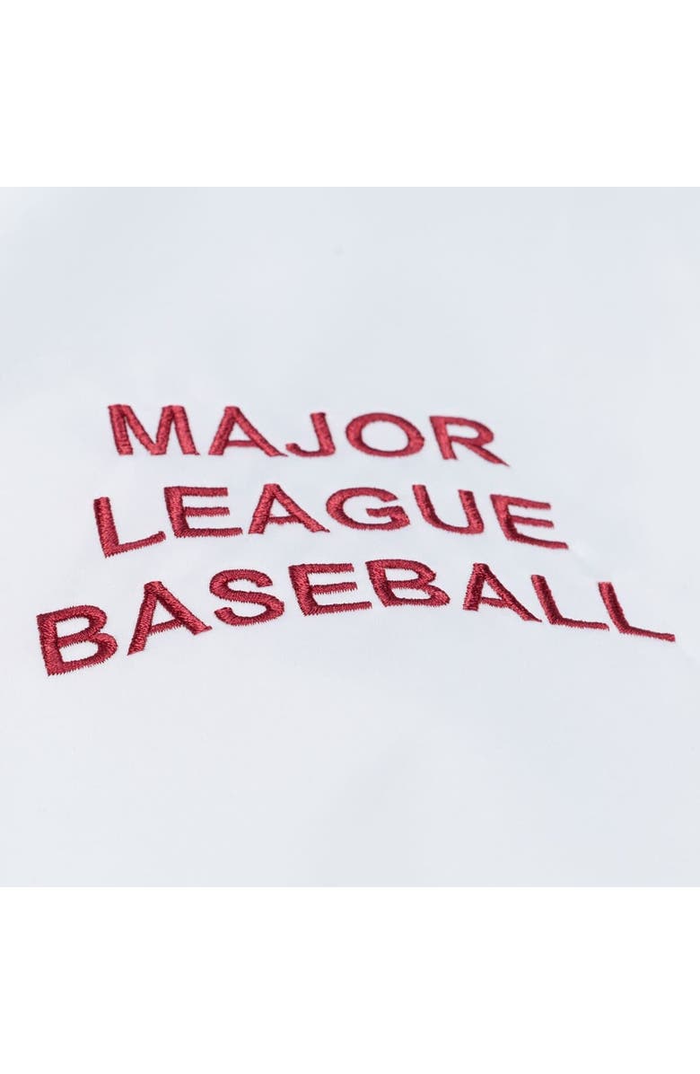 Mitchell & Ness Men's Mitchell & Ness White Philadelphia Phillies Cooperstown Collection Arctic Lightweight Satin Full-Snap Jacket, Alternate, color, White