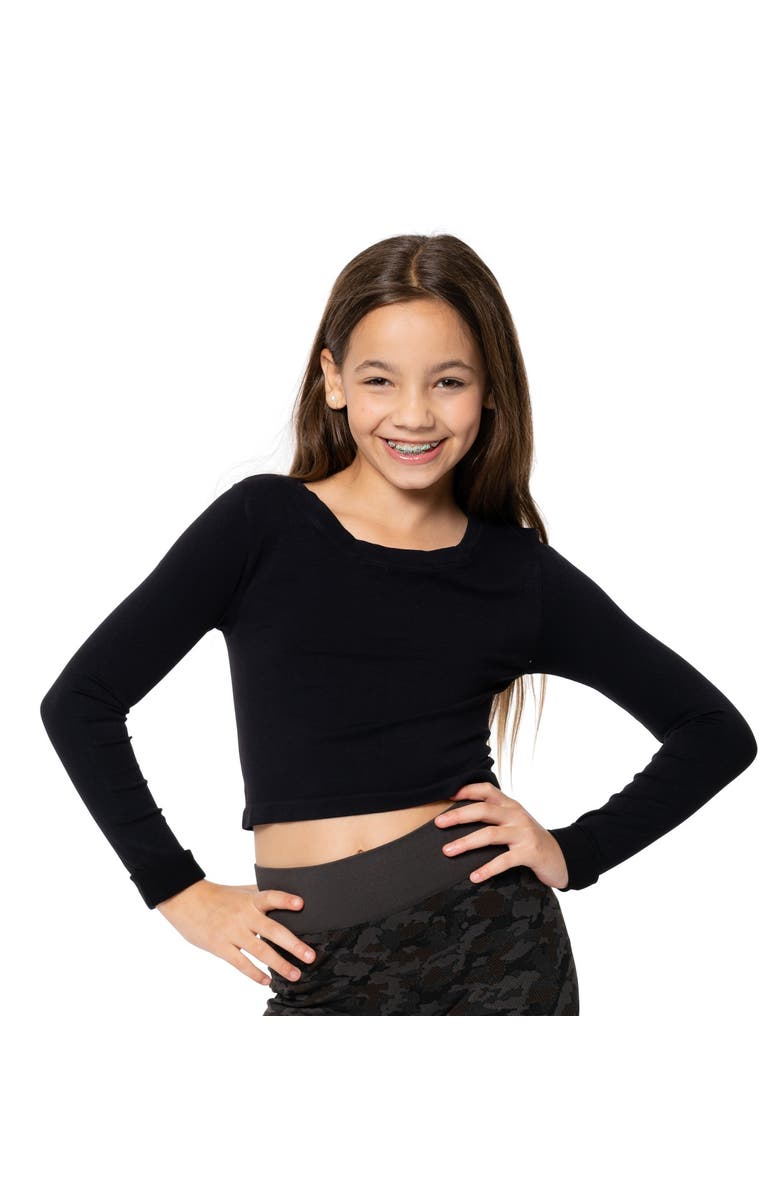 Malibu Sugar Goes with everything seamless top, Alternate, color, Black