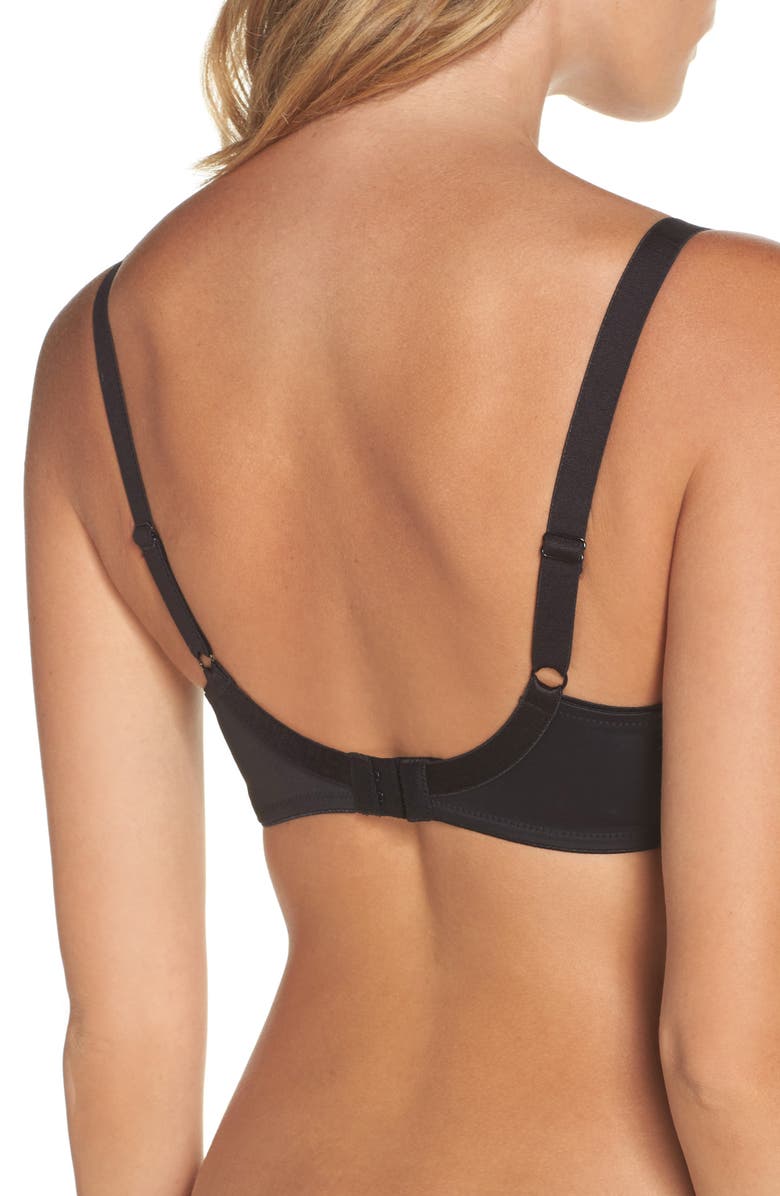 Fantasie Seamless Underwire Balconette Bra, Alternate, color, Black