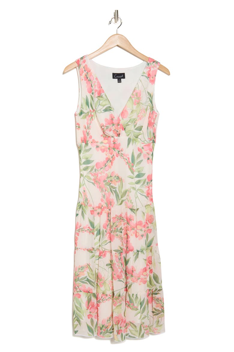 halter floral dress MissJophiel V Neck Chiffon Midi Size:8 US Amara Skater Mini Dress Fit: Fitted