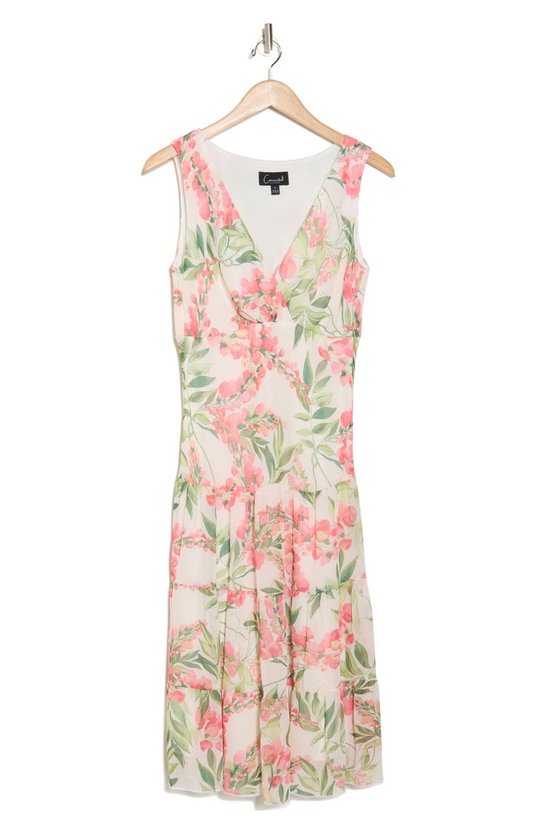 Tiered Chiffon Midi Dress
