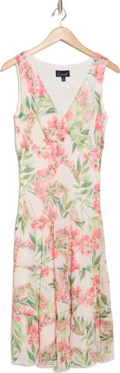 Tiered Chiffon Midi Dress