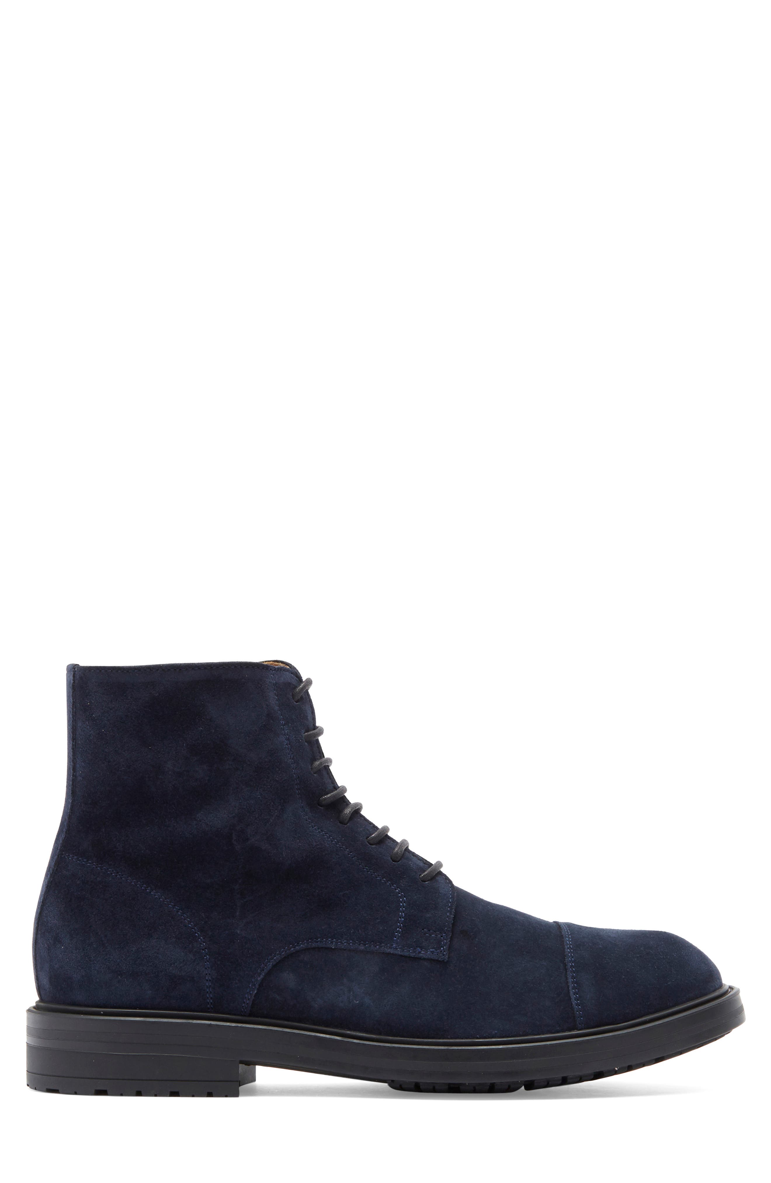 Polar Leather Boot, Alternate, color, NAVY SUEDE