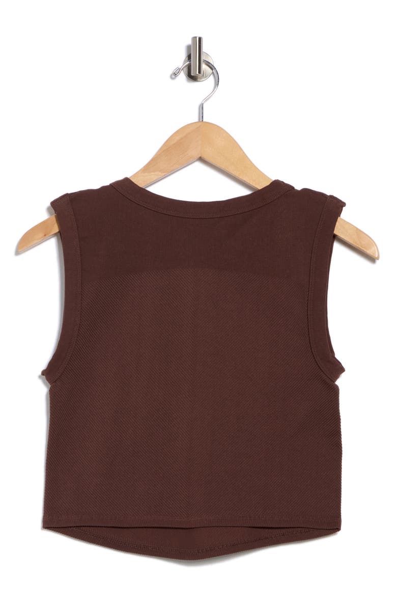 Free People FP Movement Free Throw Crop Muscle Tank Top, Alternate, color, Cocoa