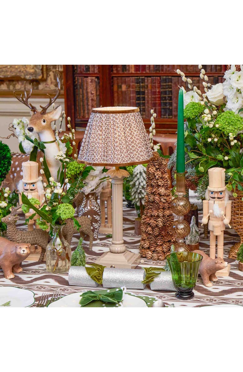 Mrs. Alice Lotus Lampshade, Alternate, color, Brown