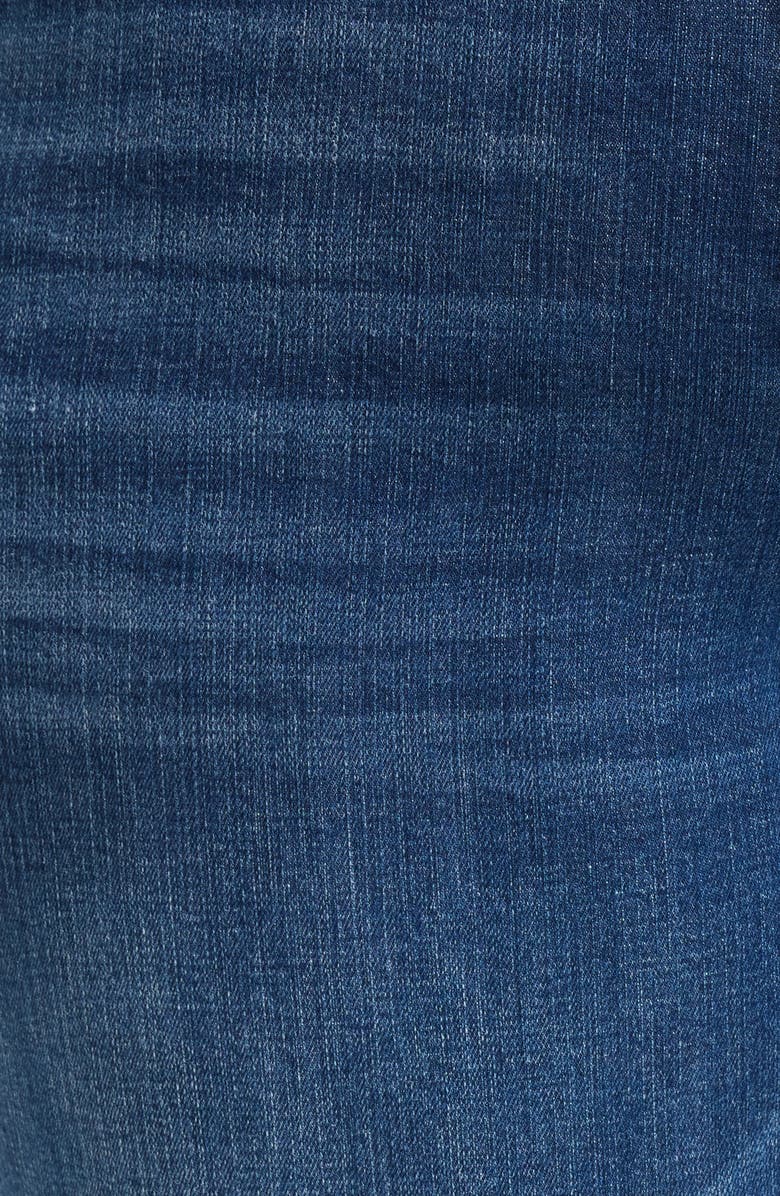 Wit & Wisdom Round Up High Waist Cuffed Boyfriend Jeans, Alternate, color, Blue