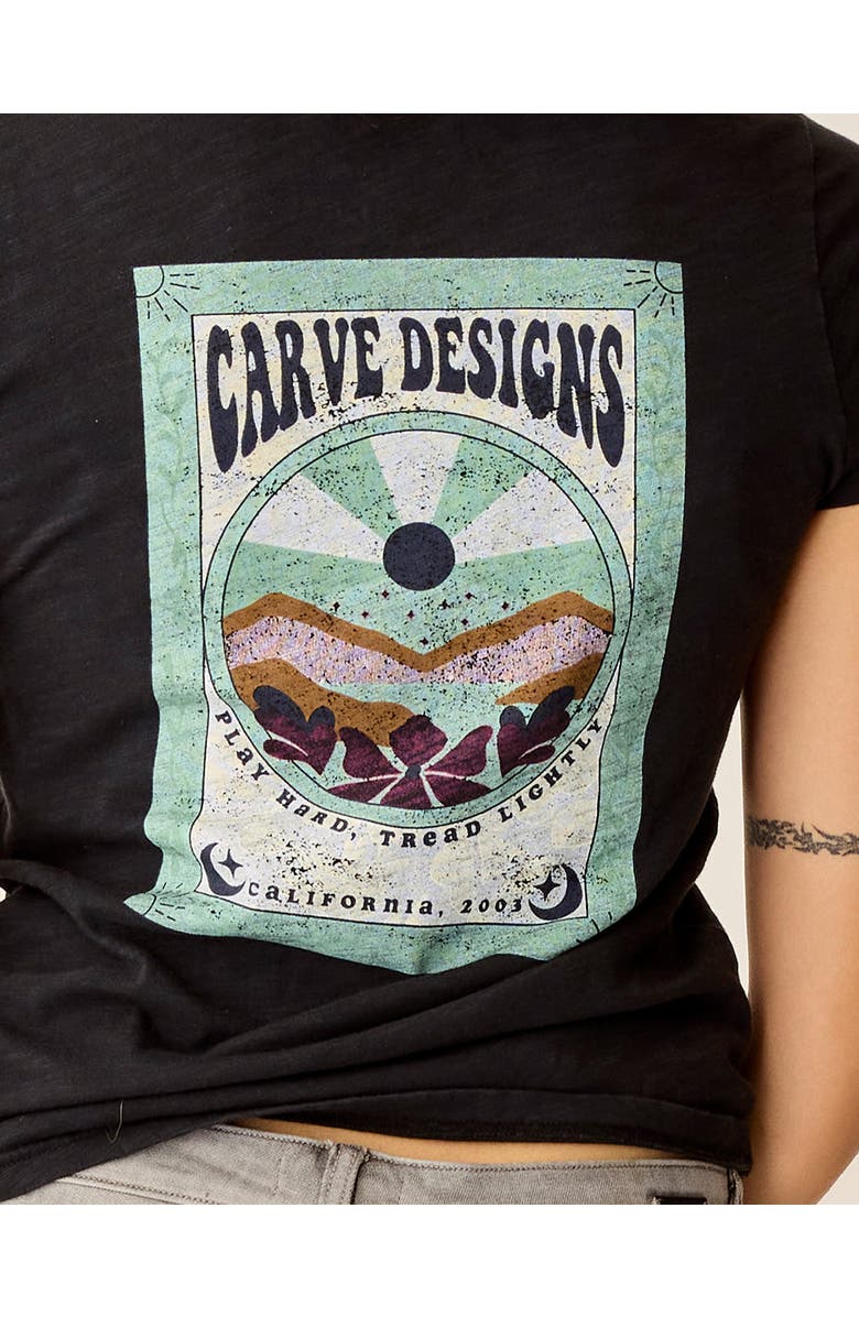 Carve Designs Cassidy Graphic Tee, Alternate, color, Black Poster