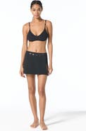 MICHAEL Michael Kors Oval Link Crepe Solids Coverup Skirt