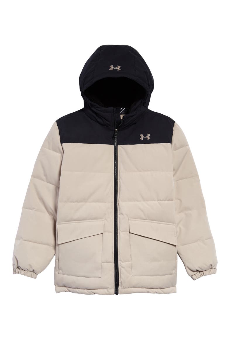 Kids' Magnus Water Repellent Puffer Parka, Main, color, HIGHLAND BUFF