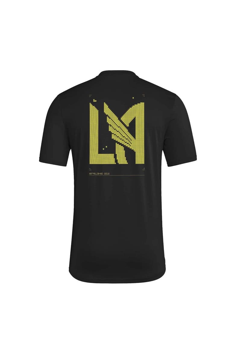 Men's adidas  Black LAFC 2026 Anthem AEROREADY Pregame T-Shirt, Alternate, color, Black