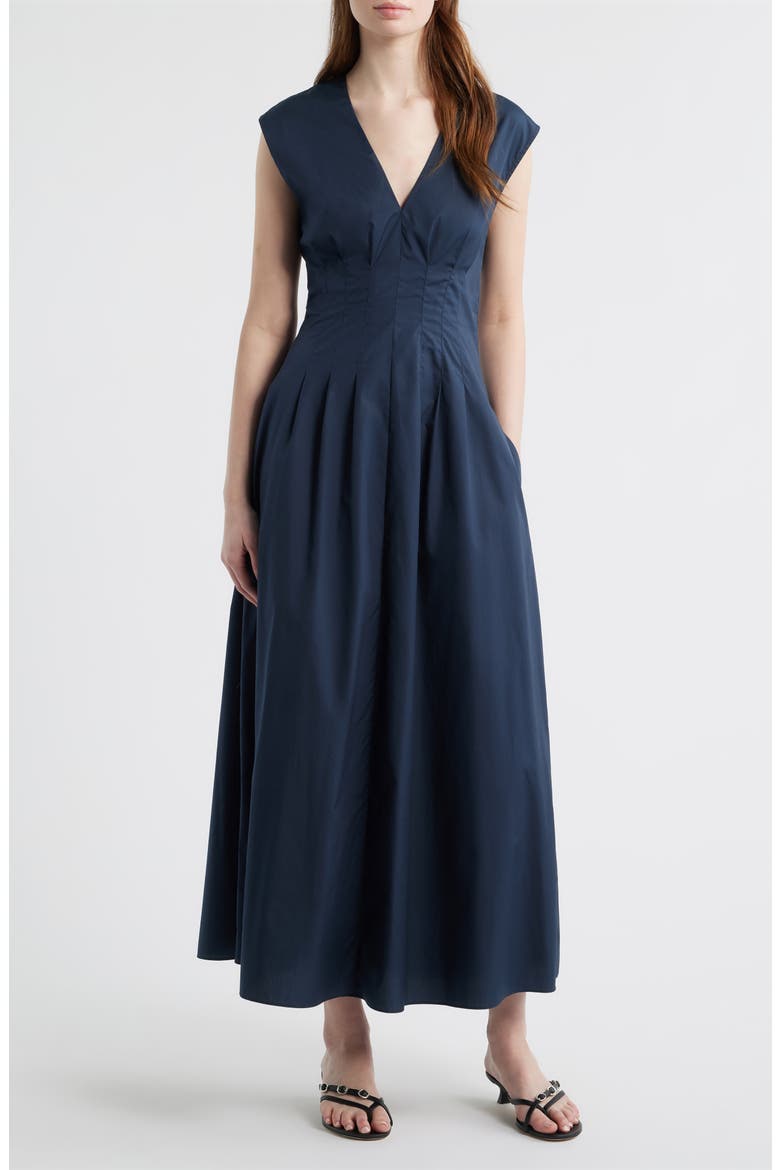 pleated poplin dress Rag & Bone Women's Ines Poplin Dress - Blue - Size 4
