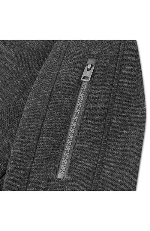Hurley Kids' Heathered Full Zip Fleece Jacket In Black