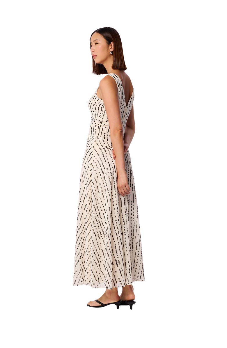 Whistles Dashed Spot Dobby Maxi Dress, Alternate, color, White/Multi